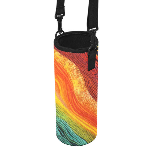 Australia Aboriginal Water Bottle Sleeve - Australian Indigenous Aboriginal Art And Dot Painting Techniques Water Bottle Sleeve