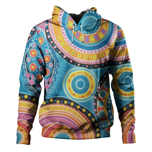 Australia Aboriginal Hoodie - Dots Art And Colorful Pattern Hoodie