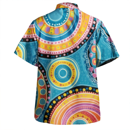 Australia Aboriginal Hawaiian Shirt - Dots Art And Colorful Pattern Hawaiian Shirt