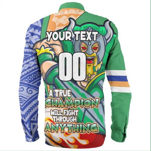 Canberra Raiders Grand Final Long Sleeve Shirt - A True Champion Will Fight Through Anything With Polynesian Patterns Canberra Raiders Grand Final Long Sleeve Shirt - A True Champion Will Fight Through Anything With Polynesian Patterns