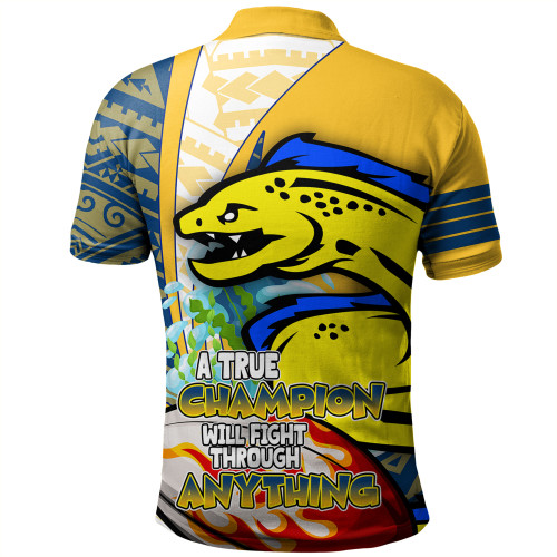 Parramatta Eels Grand Final Polo Shirt - A True Champion Will Fight Through Anything With Polynesian Patterns Parramatta Eels Grand Final Polo Shirt - A True Champion Will Fight Through Anything With Polynesian Patterns