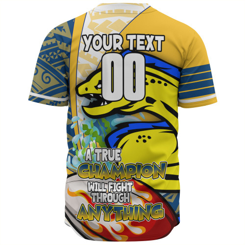Parramatta Eels Grand Final Baseball Shirt - A True Champion Will Fight Through Anything With Polynesian Patterns Parramatta Eels Grand Final Baseball Shirt - A True Champion Will Fight Through Anything With Polynesian Patterns