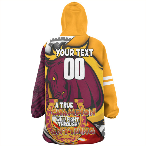 Brisbane Broncos Grand Final Snug Hoodie - A True Champion Will Fight Through Anything With Polynesian Patterns Brisbane Broncos Grand Final Snug Hoodie - A True Champion Will Fight Through Anything With Polynesian Patterns