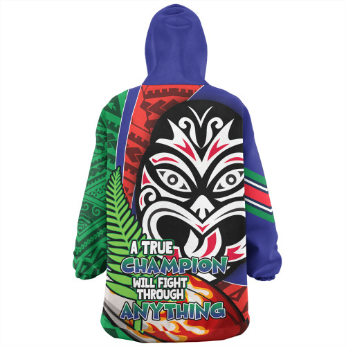New Zealand Warriors Grand Final Snug Hoodie - A True Champion Will Fight Through Anything With Polynesian Patterns New Zealand Warriors Grand Final Snug Hoodie - A True Champion Will Fight Through Anything With Polynesian Patterns