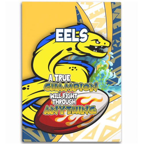 Parramatta Eels Area Rug - A True Champion Will Fight Through Anything With Polynesian Patterns Parramatta Eels Area Rug - A True Champion Will Fight Through Anything With Polynesian Patterns