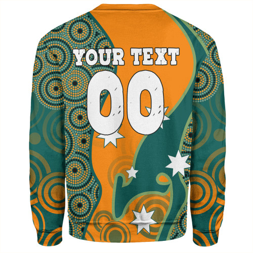 Australia Wallabies Custom Sweatshirt - Custom Proud And Honoured Indigenous Aboriginal Inspired Gold Jersey Sweatshirt Australia Wallabies Custom Sweatshirt - Custom Proud And Honoured Indigenous Aboriginal Inspired Gold Jersey Sweatshirt
