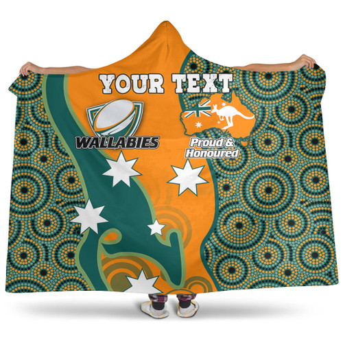 Australia Wallabies Custom Hooded Blanket - Custom Proud And Honoured Indigenous Aboriginal Inspired Gold Jersey Hooded Blanket Australia Wallabies Custom Hooded Blanket - Custom Proud And Honoured Indigenous Aboriginal Inspired Gold Jersey Hooded Blanket