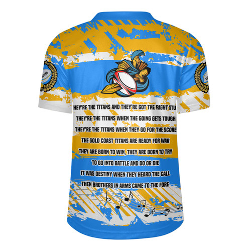 Gold Coast Titans Rugby Jersey - Theme Song Inspired Gold Coast Titans Rugby Jersey - Theme Song Inspired