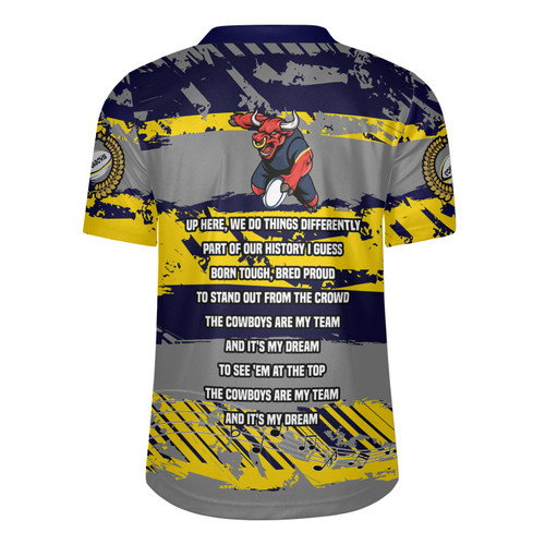 North Queensland Cowboys Rugby Jersey - Theme Song Inspired North Queensland Cowboys Rugby Jersey - Theme Song Inspired