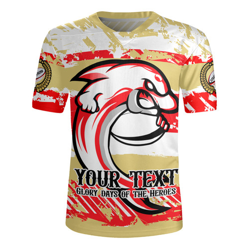 Redcliffe Dolphins Rugby Jersey - Theme Song Inspired Redcliffe Dolphins Rugby Jersey - Theme Song Inspired