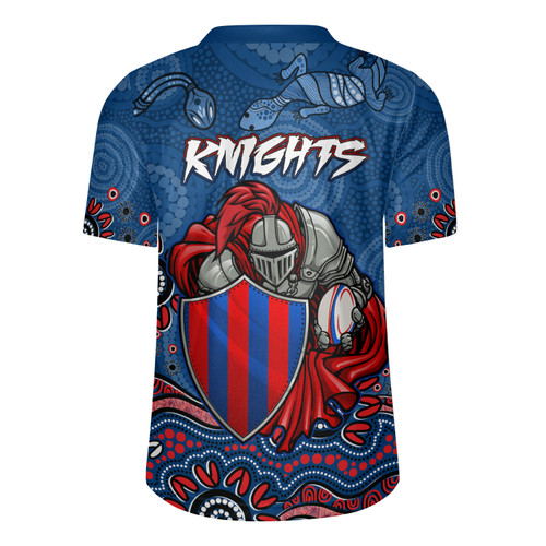 Newcastle Knights Jersey - Custom Blue Knights Blooded Aboriginal Inspired