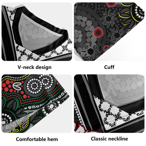 Penrith Panthers Rugby Jersey - Custom Black Penrith Panthers Blooded Aboriginal Inspired Penrith Panthers Rugby Jersey - Custom Black Penrith Panthers Blooded Aboriginal Inspired