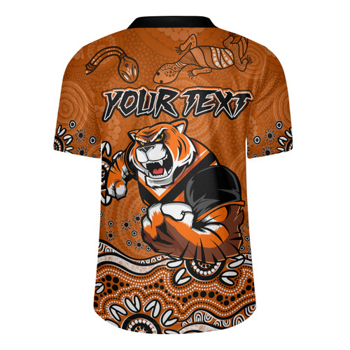 Wests Tigers Jersey - Custom Orange Wests Tigers Blooded Aboriginal Inspired Wests Tigers Jersey - Custom Orange Wests Tigers Blooded Aboriginal Inspired