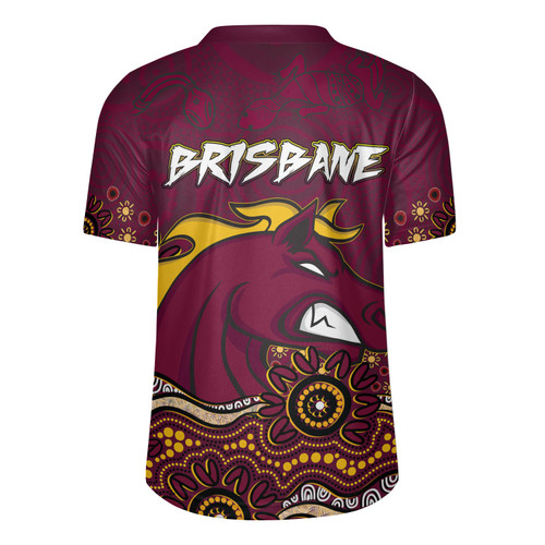 Brisbane Broncos Rugby Jersey - Custom Maroon Bronxnation Blooded Aboriginal Inspired