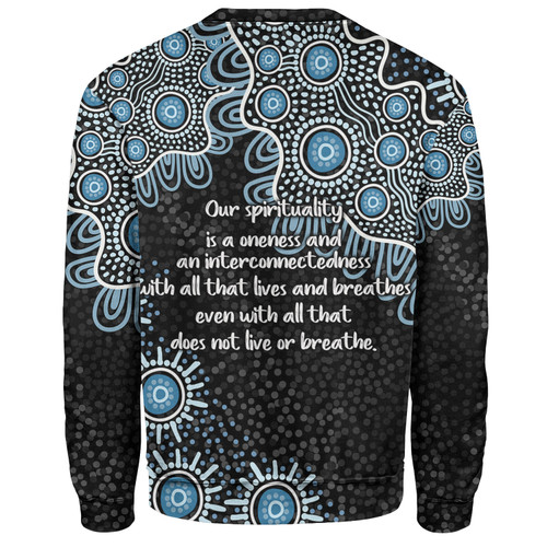 Australia Aboriginal Sweatshirt - The More You Know The Less You Need Blue Sweatshirt Australia Aboriginal Sweatshirt - The More You Know The Less You Need Blue Sweatshirt