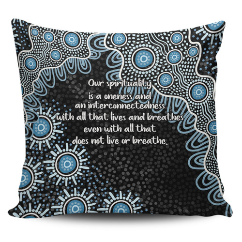 Australia Aboriginal Pillow Covers - The More You Know The Less You Need Blue Pillow Covers Australia Aboriginal Pillow Covers - The More You Know The Less You Need Blue Pillow Covers