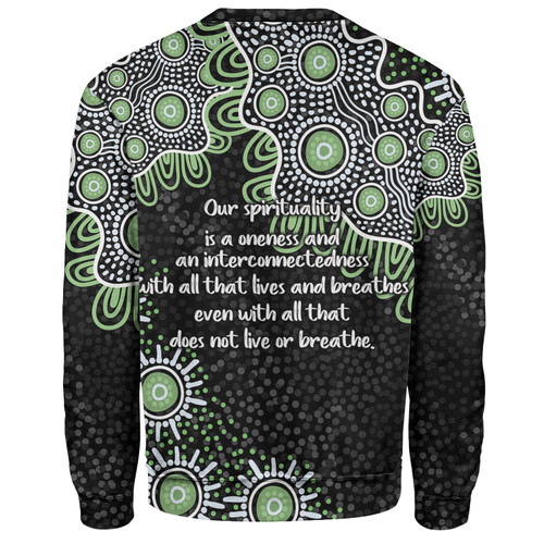 Australia Aboriginal Sweatshirt - The More You Know The Less You Need Green Sweatshirt Australia Aboriginal Sweatshirt - The More You Know The Less You Need Green Sweatshirt