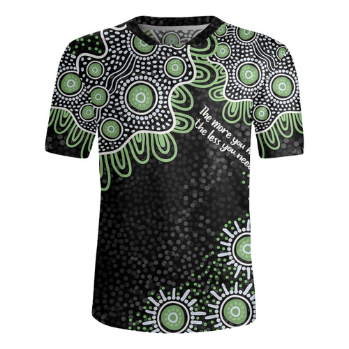 Australia Aboriginal Rugby Jersey - The More You Know The Less You Need Green Rugby Jersey