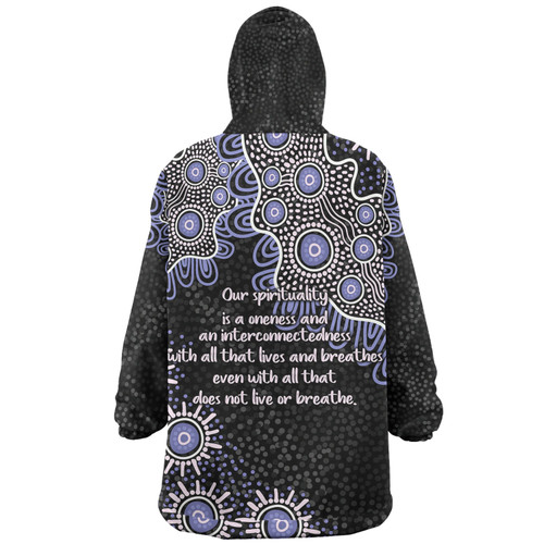 Australia Aboriginal Snug Hoodie - The More You Know The Less You Need Purple Patterns Snug Hoodie