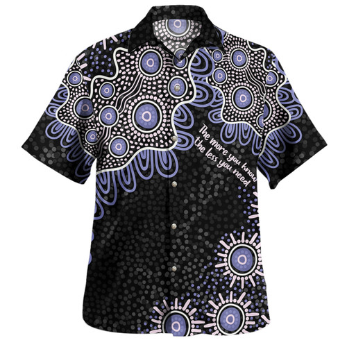 Australia Aboriginal Hawaiian Shirt - The More You Know The Less You Need Purple Patterns Hawaiian Shirt