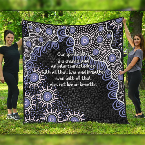 Australia Aboriginal Quilt - The More You Know The Less You Need Purple Patterns Quilt Australia Aboriginal Quilt - The More You Know The Less You Need Purple Patterns Quilt