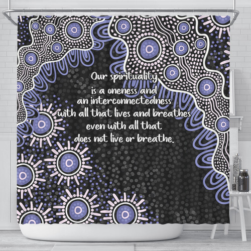 Australia Aboriginal Shower Curtain - The More You Know The Less You Need Purple Patterns Shower Curtain Australia Aboriginal Shower Curtain - The More You Know The Less You Need Purple Patterns Shower Curtain