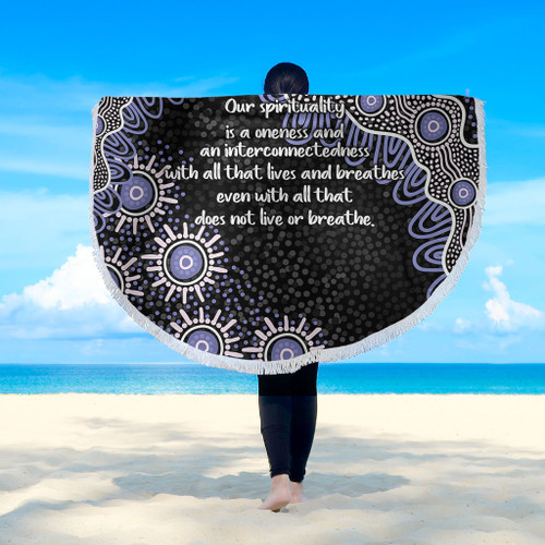 Australia Aboriginal Beach Blanket - The More You Know The Less You Need Purple Patterns Beach Blanket Australia Aboriginal Beach Blanket - The More You Know The Less You Need Purple Patterns Beach Blanket