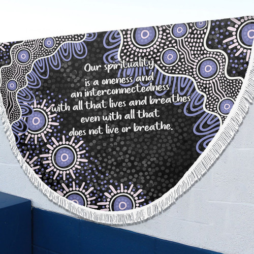 Australia Aboriginal Beach Blanket - The More You Know The Less You Need Purple Patterns Beach Blanket Australia Aboriginal Beach Blanket - The More You Know The Less You Need Purple Patterns Beach Blanket