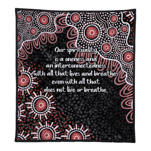 Australia Aboriginal Quilt - The More You Know The Less You Need Red Patterns Quilt Australia Aboriginal Quilt - The More You Know The Less You Need Red Patterns Quilt