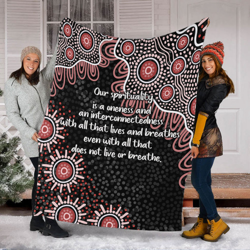 Australia Aboriginal Blanket - The More You Know The Less You Need Red Patterns Blanket Australia Aboriginal Blanket - The More You Know The Less You Need Red Patterns Blanket