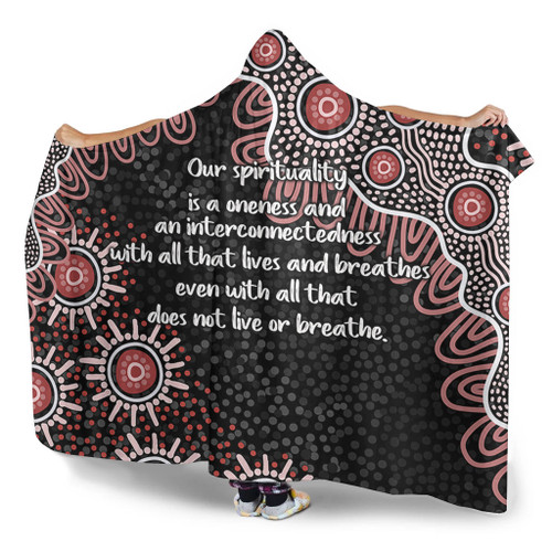 Australia Aboriginal Hooded Blanket - The More You Know The Less You Need Red Patterns Hooded Blanket Australia Aboriginal Hooded Blanket - The More You Know The Less You Need Red Patterns Hooded Blanket