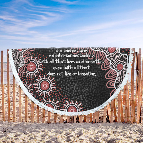 Australia Aboriginal Beach Blanket - The More You Know The Less You Need Red Patterns Beach Blanket Australia Aboriginal Beach Blanket - The More You Know The Less You Need Red Patterns Beach Blanket