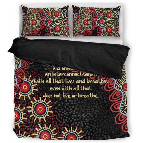 Australia Aboriginal Bedding Set - The More You Know The Less You Need Red and Gold Patterns Bedding Set Australia Aboriginal Bedding Set - The More You Know The Less You Need Red and Gold Patterns Bedding Set