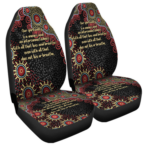 Australia Aboriginal Car Seat Covers - The More You Know The Less You Need Red and Gold Patterns Car Seat Covers Australia Aboriginal Car Seat Covers - The More You Know The Less You Need Red and Gold Patterns Car Seat Covers