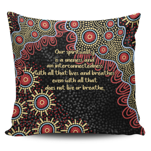 Australia Aboriginal Pillow Covers - The More You Know The Less You Need Red and Gold Patterns Pillow Covers Australia Aboriginal Pillow Covers - The More You Know The Less You Need Red and Gold Patterns Pillow Covers