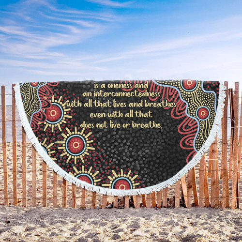 Australia Aboriginal Beach Blanket - The More You Know The Less You Need Red and Gold Patterns Beach Blanket Australia Aboriginal Beach Blanket - The More You Know The Less You Need Red and Gold Patterns Beach Blanket