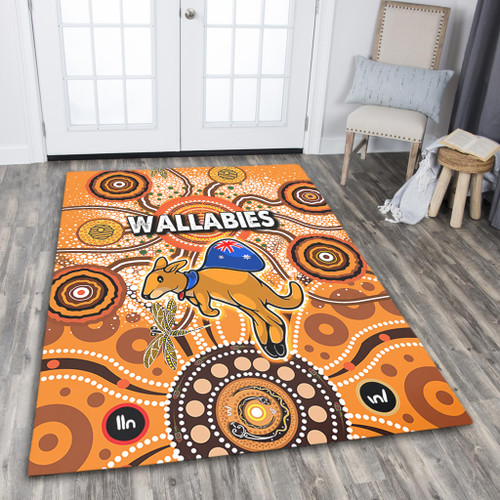 Australia Aboriginal Custom Area Rug - Dragonfly Flies Into Beehive And Snake Circle Area Rug