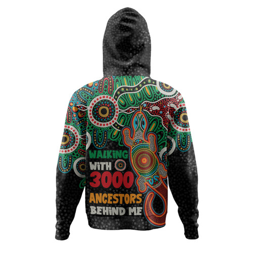 Australia Aboriginal Hoodie - Walking with 3000 Ancestors Behind Me With Goanna Hoodie Australia Aboriginal Hoodie - Walking with 3000 Ancestors Behind Me With Goanna Hoodie