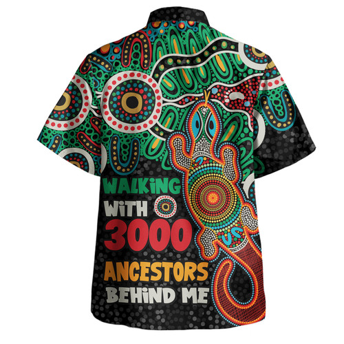 Australia Aboriginal Hawaiian Shirt - Walking with 3000 Ancestors Behind Me With Goanna Hawaiian Shirt Australia Aboriginal Hawaiian Shirt - Walking with 3000 Ancestors Behind Me With Goanna Hawaiian Shirt