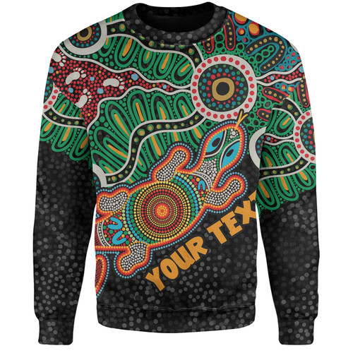 Australia Aboriginal Sweatshirt - Walking with 3000 Ancestors Behind Me With Goanna Sweatshirt