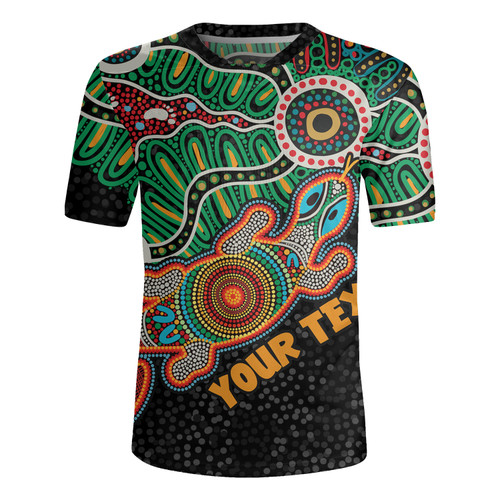 Australia Aboriginal Rugby Jersey - Walking with 3000 Ancestors Behind Me With Goanna Rugby Jersey Australia Aboriginal Rugby Jersey - Walking with 3000 Ancestors Behind Me With Goanna Rugby Jersey