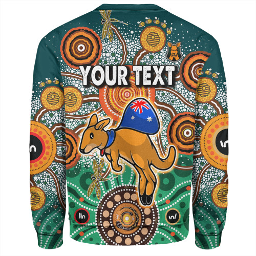 Australia Aboriginal Custom Sweatshirt - Dragonfly Flies Into Beehive And Snake Circle 2 Sweatshirt