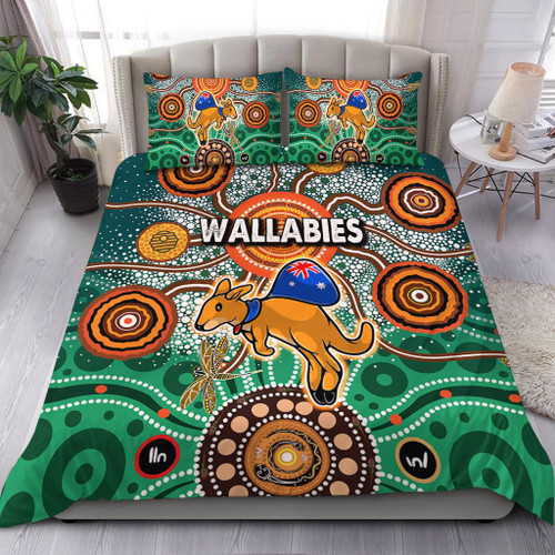 Australia Aboriginal Custom Bedding Set - Dragonfly Flies Into Beehive And Snake Circle 2 Bedding Set