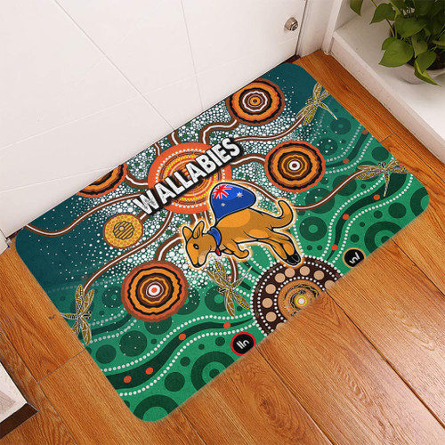 Australia Aboriginal Custom Door Mat - Dragonfly Flies Into Beehive And Snake Circle 2 Door Mat Australia Aboriginal Custom Door Mat - Dragonfly Flies Into Beehive And Snake Circle 2 Door Mat