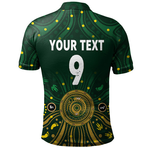 Australia Aboriginal Custom Polo Shirt - Snake Circle And Symbols With Aboriginal Style Polo Shirt