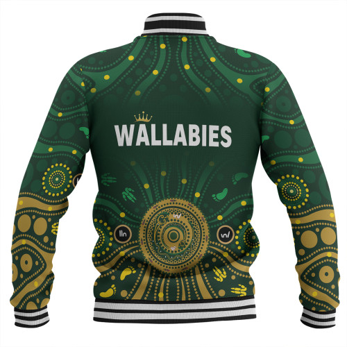 Australia Aboriginal Custom Baseball Jacket - Snake Circle And Symbols With Aboriginal Style Baseball Jacket