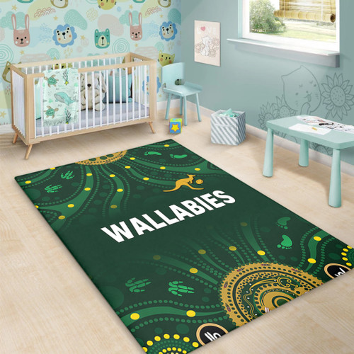 Australia Aboriginal Custom Area Rug - Snake Circle And Symbols With Aboriginal Style Area Rug