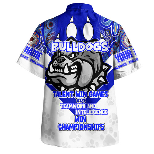 Canterbury-Bankstown Bulldogs Hawaiian Shirt - Custom Talent Win Games But Teamwork And Intelligence Win Championships With Aboriginal Style Canterbury-Bankstown Bulldogs Hawaiian Shirt - Custom Talent Win Games But Teamwork And Intelligence Win Championships With Aboriginal Style