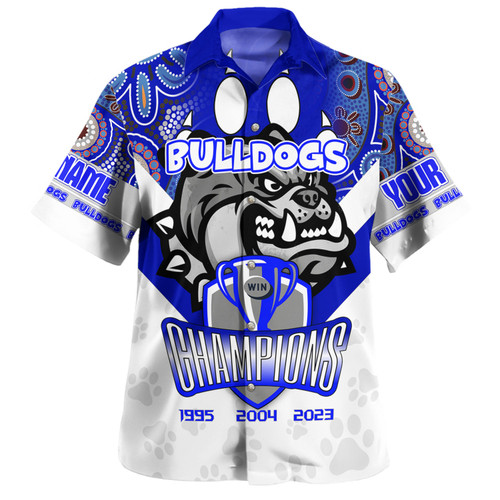 Canterbury-Bankstown Bulldogs Hawaiian Shirt - Custom Talent Win Games But Teamwork And Intelligence Win Championships With Aboriginal Style