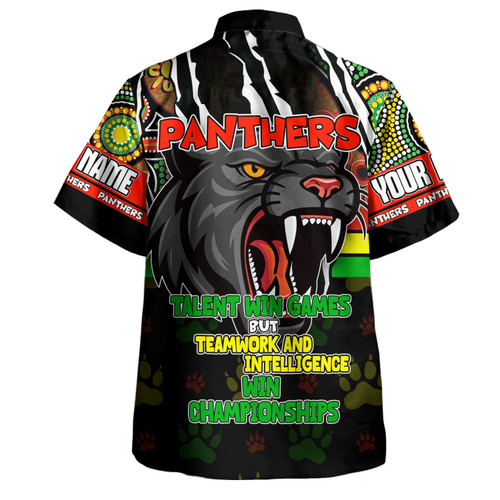 Penrith Panthers Hawaiian Shirt - Custom Talent Win Games But Teamwork And Intelligence Win Championships With Aboriginal Style